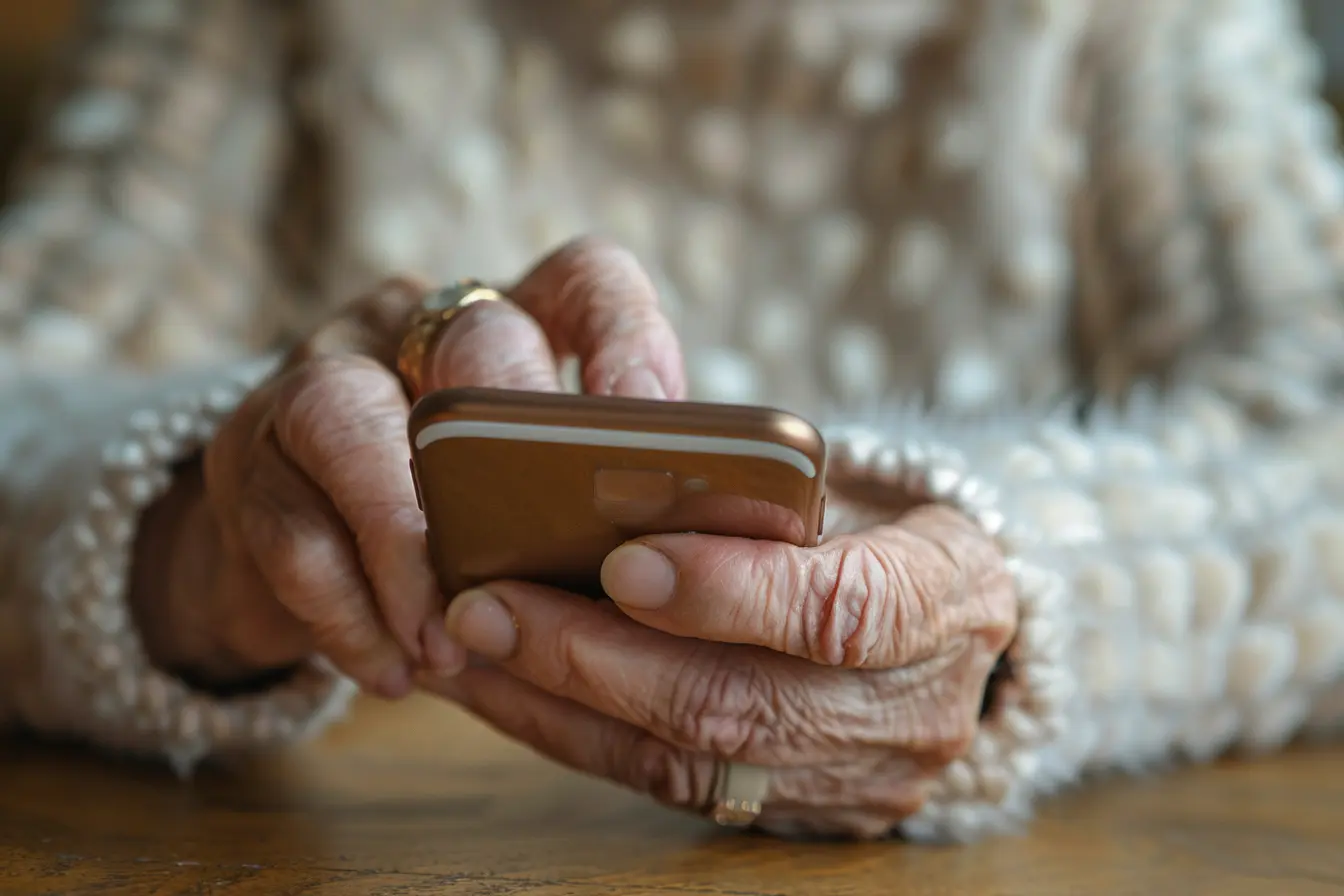 Familia reunida no almoco